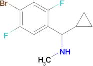 1-(4-Bromo-2,5-difluorophenyl)-1-cyclopropyl-N-methylmethanamine