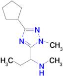 1-(3-Cyclopentyl-1-methyl-1h-1,2,4-triazol-5-yl)-N-methylpropan-1-amine