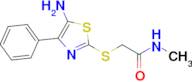 2-((5-Amino-4-phenylthiazol-2-yl)thio)-N-methylacetamide