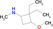 2,2-Diethyl-3-methoxy-N-methylcyclobutan-1-amine