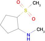 n-Methyl-2-(methylsulfonyl)cyclopentan-1-amine