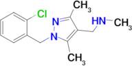 1-(1-(2-Chlorobenzyl)-3,5-dimethyl-1h-pyrazol-4-yl)-N-methylmethanamine