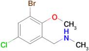 1-(3-Bromo-5-chloro-2-methoxyphenyl)-N-methylmethanamine