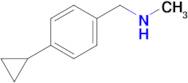 1-(4-Cyclopropylphenyl)-N-methylmethanamine