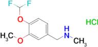 1-(4-(Difluoromethoxy)-3-methoxyphenyl)-N-methylmethanamine hydrochloride