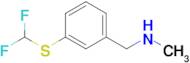 1-(3-((Difluoromethyl)thio)phenyl)-N-methylmethanamine