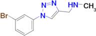 1-(1-(3-Bromophenyl)-1h-1,2,3-triazol-4-yl)-N-methylmethanamine