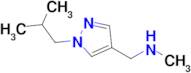 1-(1-Isobutyl-1h-pyrazol-4-yl)-N-methylmethanamine