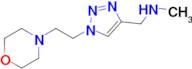 n-Methyl-1-(1-(2-morpholinoethyl)-1h-1,2,3-triazol-4-yl)methanamine