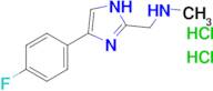 {[4-(4-fluorophenyl)-1H-imidazol-2-yl]methyl}(methyl)amine dihydrochloride