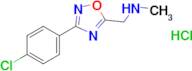 1-(3-(4-Chlorophenyl)-1,2,4-oxadiazol-5-yl)-N-methylmethanamine hydrochloride