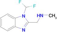 1-(1-(Difluoromethyl)-1h-benzo[d]imidazol-2-yl)-N-methylmethanamine