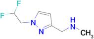 1-(1-(2,2-Difluoroethyl)-1h-pyrazol-3-yl)-N-methylmethanamine