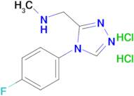 1-(4-(4-Fluorophenyl)-4h-1,2,4-triazol-3-yl)-N-methylmethanamine dihydrochloride