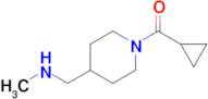 Cyclopropyl(4-((methylamino)methyl)piperidin-1-yl)methanone