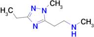 2-(3-Ethyl-1-methyl-1h-1,2,4-triazol-5-yl)-N-methylethan-1-amine