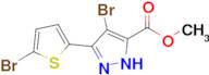 Methyl 4-bromo-3-(5-bromothiophen-2-yl)-1h-pyrazole-5-carboxylate