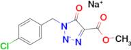 sodium 1-[(4-chlorophenyl)methyl]-4-(methoxycarbonyl)-5-oxo-2,5-dihydro-1H-1,2,3-triazol-2-ide