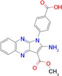 4-(2-Amino-3-(methoxycarbonyl)-1h-pyrrolo[2,3-b]quinoxalin-1-yl)benzoic acid