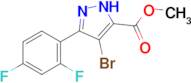 methyl 4-bromo-3-(2,4-difluorophenyl)-1H-pyrazole-5-carboxylate