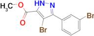 methyl 4-bromo-3-(3-bromophenyl)-1H-pyrazole-5-carboxylate