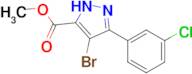 methyl 4-bromo-3-(3-chlorophenyl)-1H-pyrazole-5-carboxylate