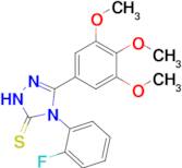 4-(2-fluorophenyl)-3-(3,4,5-trimethoxyphenyl)-4,5-dihydro-1H-1,2,4-triazole-5-thione