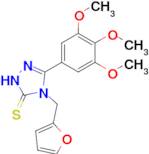 4-[(furan-2-yl)methyl]-3-(3,4,5-trimethoxyphenyl)-4,5-dihydro-1H-1,2,4-triazole-5-thione