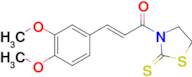 (E)-3-(3,4-Dimethoxyphenyl)-1-(2-thioxothiazolidin-3-yl)prop-2-en-1-one