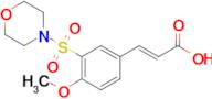 (E)-3-(4-Methoxy-3-(morpholinosulfonyl)phenyl)acrylic acid