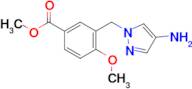 Methyl 3-((4-amino-1h-pyrazol-1-yl)methyl)-4-methoxybenzoate