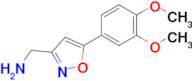 (5-(3,4-Dimethoxyphenyl)isoxazol-3-yl)methanamine