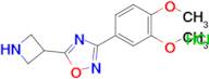 5-(Azetidin-3-yl)-3-(3,4-dimethoxyphenyl)-1,2,4-oxadiazole hydrochloride