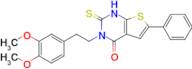 3-(3,4-Dimethoxyphenethyl)-6-phenyl-2-thioxo-2,3-dihydrothieno[2,3-d]pyrimidin-4(1h)-one