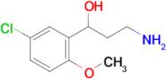 3-Amino-1-(5-chloro-2-methoxyphenyl)propan-1-ol