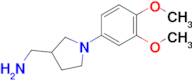 (1-(3,4-Dimethoxyphenyl)pyrrolidin-3-yl)methanamine