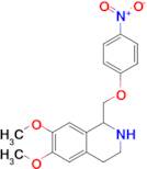 6,7-Dimethoxy-1-((4-nitrophenoxy)methyl)-1,2,3,4-tetrahydroisoquinoline