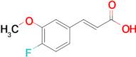 (E)-3-(4-Fluoro-3-methoxyphenyl)acrylic acid
