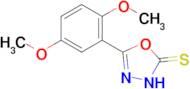 5-(2,5-dimethoxyphenyl)-2,3-dihydro-1,3,4-oxadiazole-2-thione