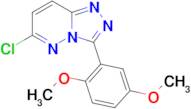 6-Chloro-3-(2,5-dimethoxyphenyl)-[1,2,4]triazolo[4,3-b]pyridazine