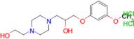 1-(4-(2-Hydroxyethyl)piperazin-1-yl)-3-(3-methoxyphenoxy)propan-2-ol dihydrochloride
