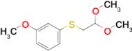 (2,2-Dimethoxyethyl)(3-methoxyphenyl)sulfane