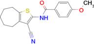 n-(3-Cyano-5,6,7,8-tetrahydro-4h-cyclohepta[b]thiophen-2-yl)-4-methoxybenzamide