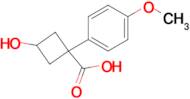 3-Hydroxy-1-(4-methoxyphenyl)cyclobutane-1-carboxylic acid