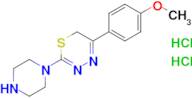5-(4-Methoxyphenyl)-2-(piperazin-1-yl)-6h-1,3,4-thiadiazine dihydrochloride