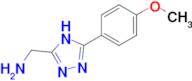 1-[5-(4-methoxyphenyl)-4H-1,2,4-triazol-3-yl]methanamine