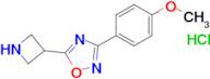 5-(Azetidin-3-yl)-3-(4-methoxyphenyl)-1,2,4-oxadiazole hydrochloride