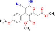 methyl 3-cyano-2-imino-6-(2-methoxy-2-oxoethyl)-4-(4-methoxyphenyl)-3,4-dihydro-2H-pyran-5-carboxylate