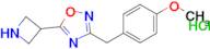 5-(Azetidin-3-yl)-3-(4-methoxybenzyl)-1,2,4-oxadiazole hydrochloride