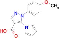 1-(4-Methoxyphenyl)-5-(1h-pyrrol-1-yl)-1h-pyrazole-4-carboxylic acid